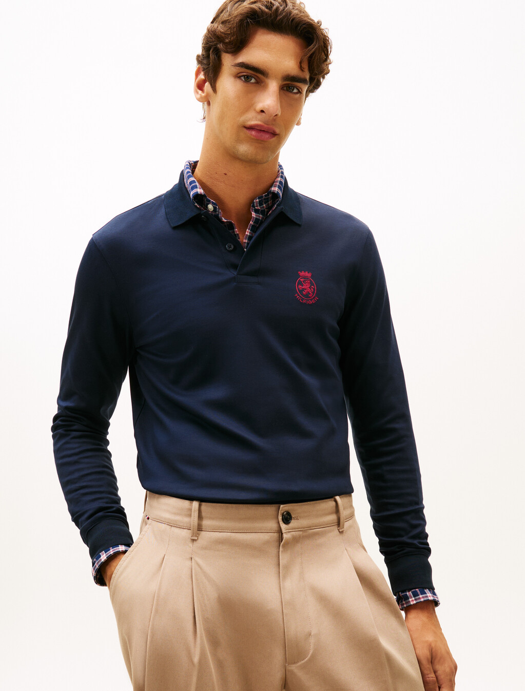 TH Crest Regular Fit Polo Shirt, Desert Sky, hi-res