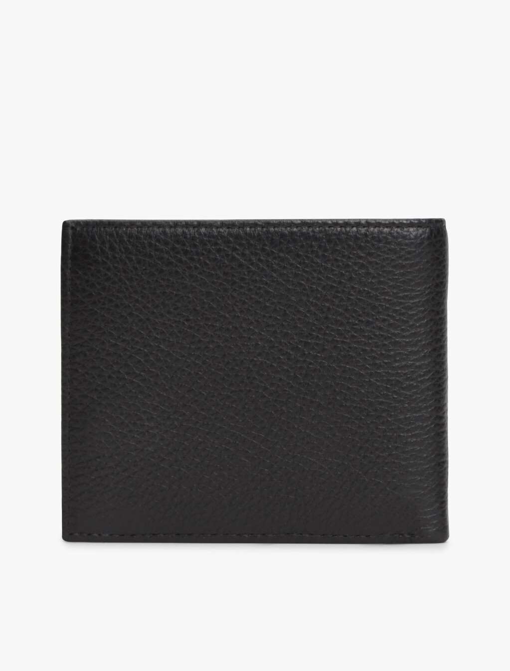 Leather Bifold Card And Coin Holder, Black, hi-res
