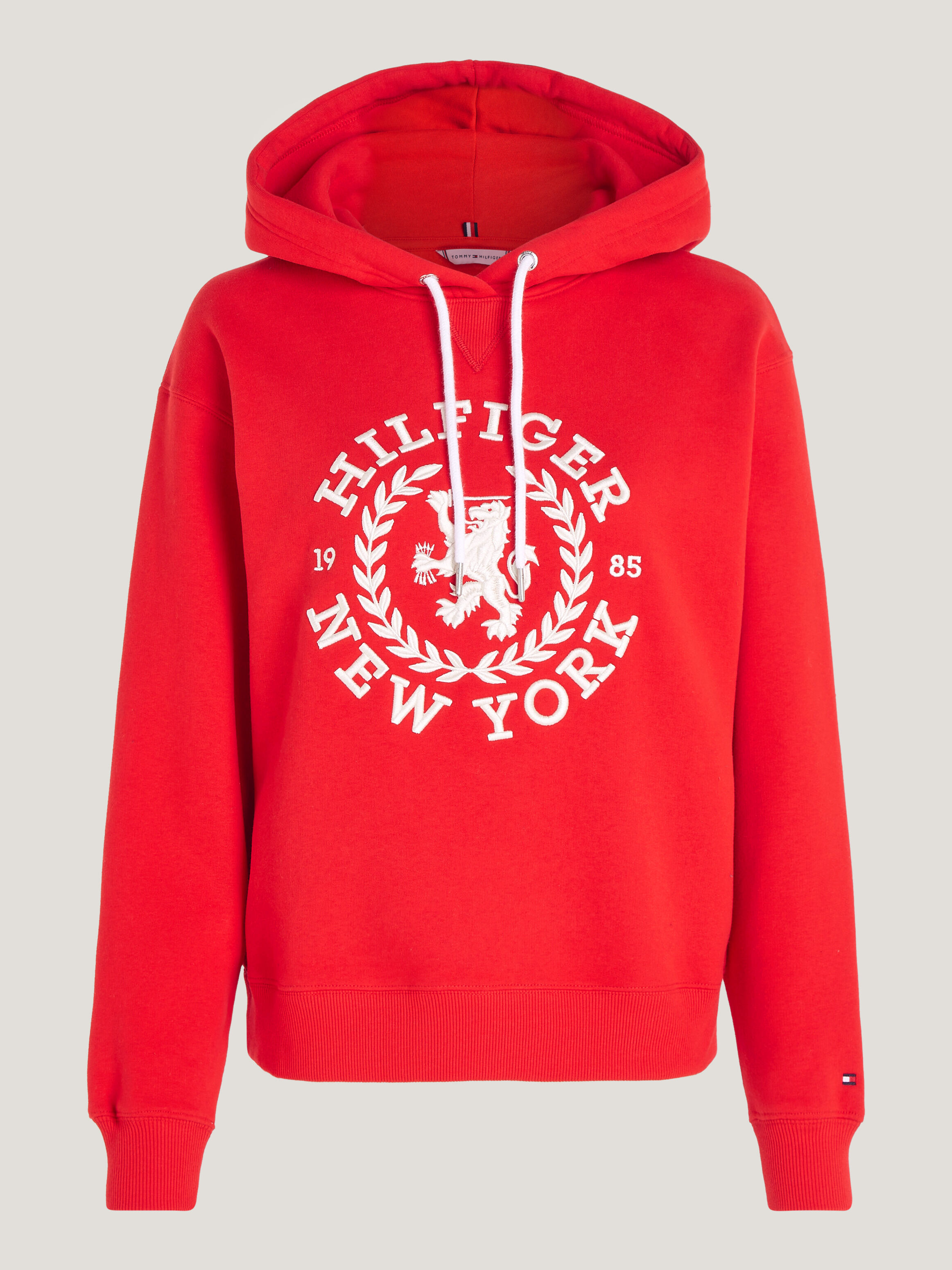 TH Crest Logo Regular Fit Hoody red Tommy Hilfiger Malaysia