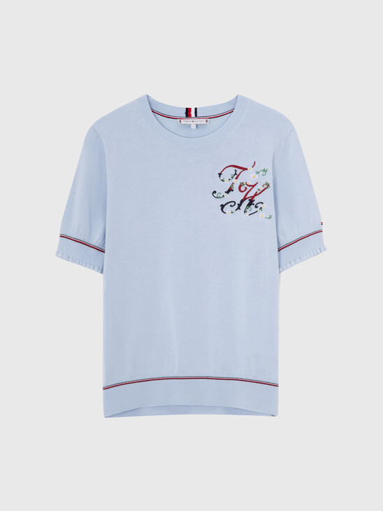 QUEEN'S DAY CREW NECK FLORAL SIGNATURE SWEATSHIRT