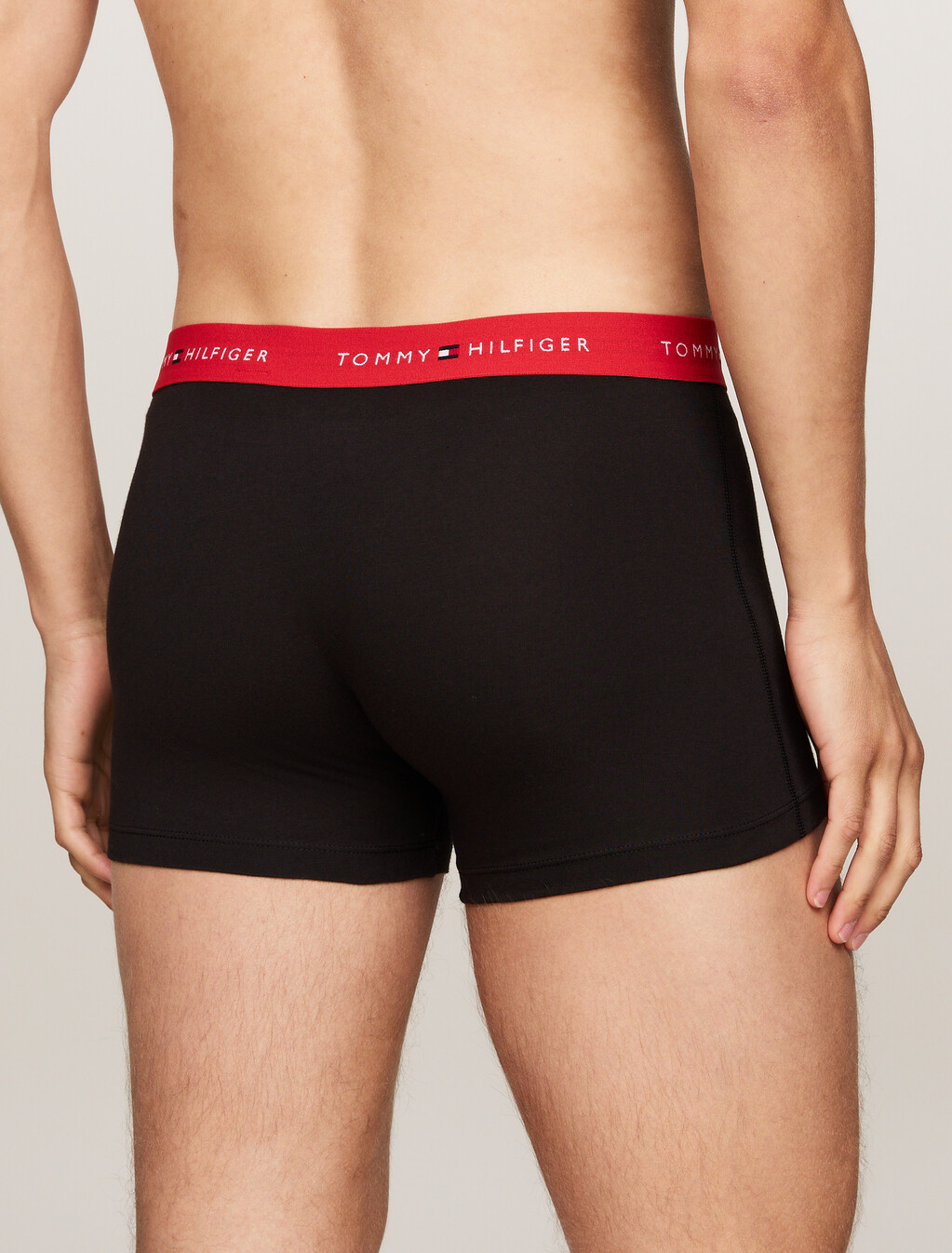 3-Pack Repeat Logo Waistband Trunks, Bright Blue/Black/Deep Crimson, hi-res