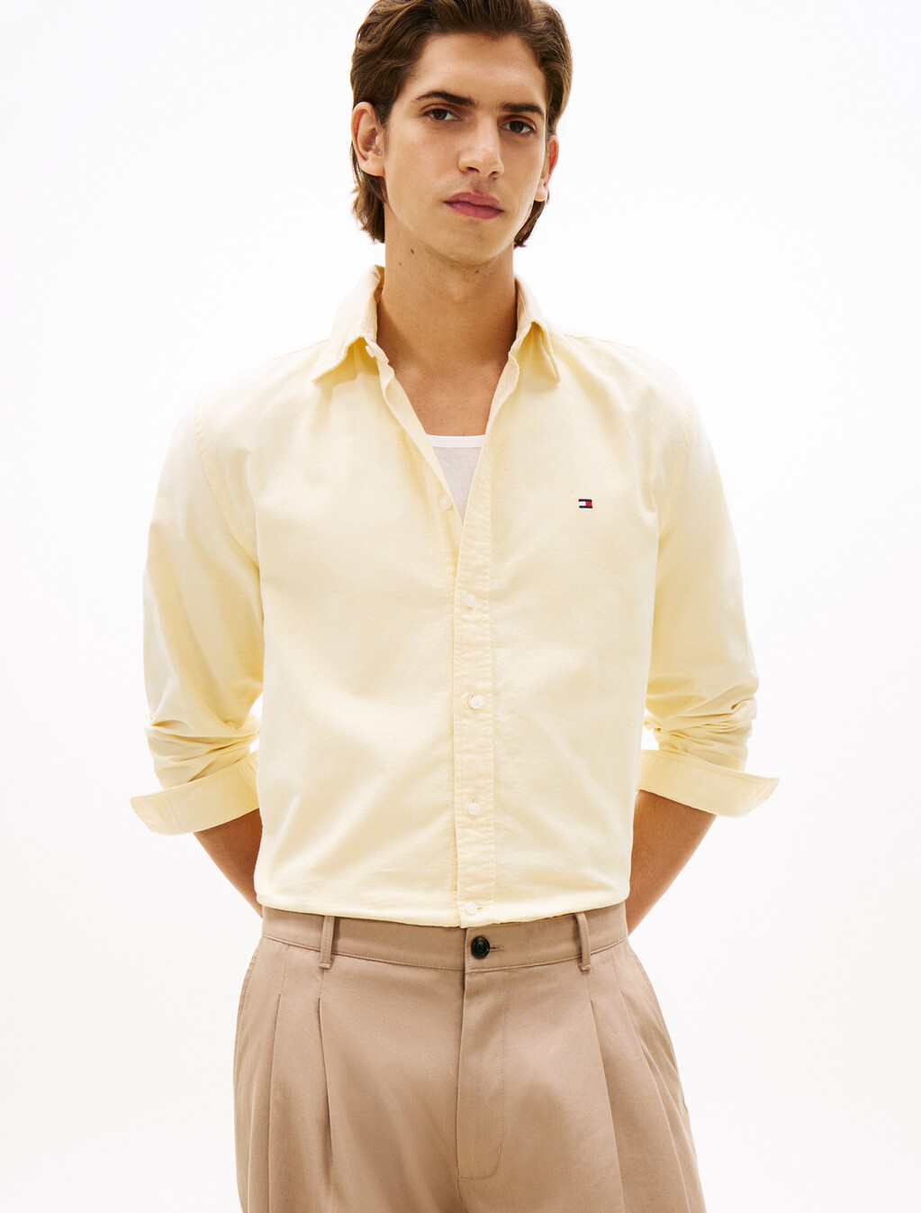 Asia Fit Heritage Oxford Shirt, Morningside Yellow, hi-res