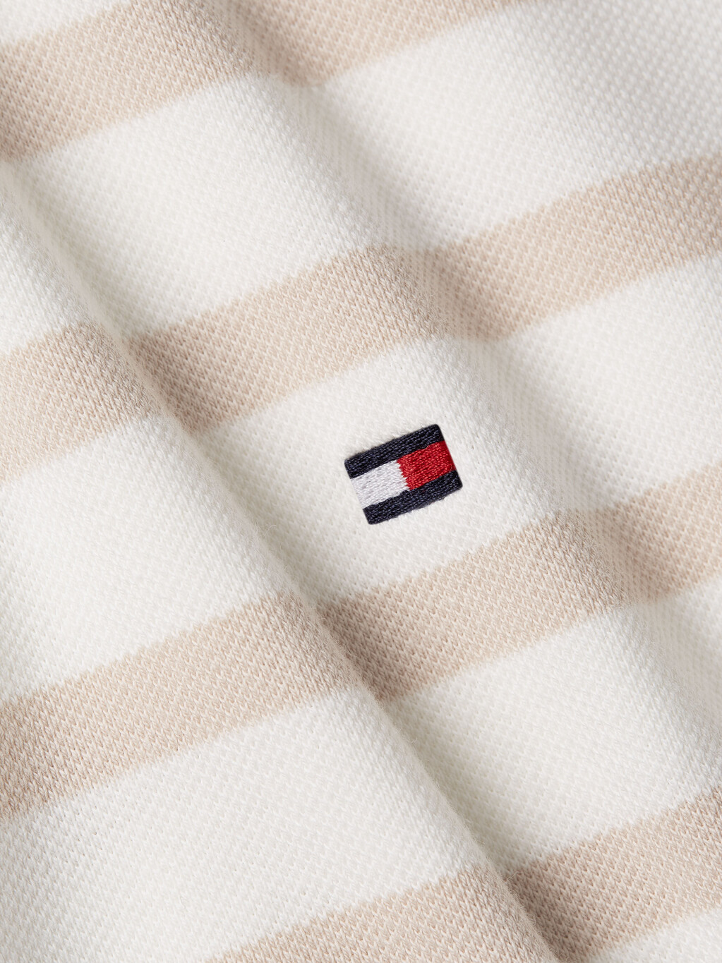 1985 Regular Stripe Cotton Pique Polo, Breton Stp/ Ecru/ Classic Beige, hi-res