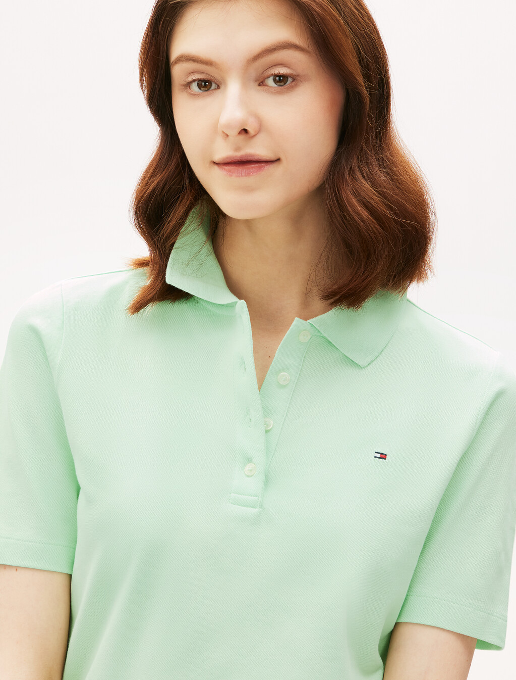 1985 Collection Flag Embroidery Regular Polo, Opal Green, hi-res