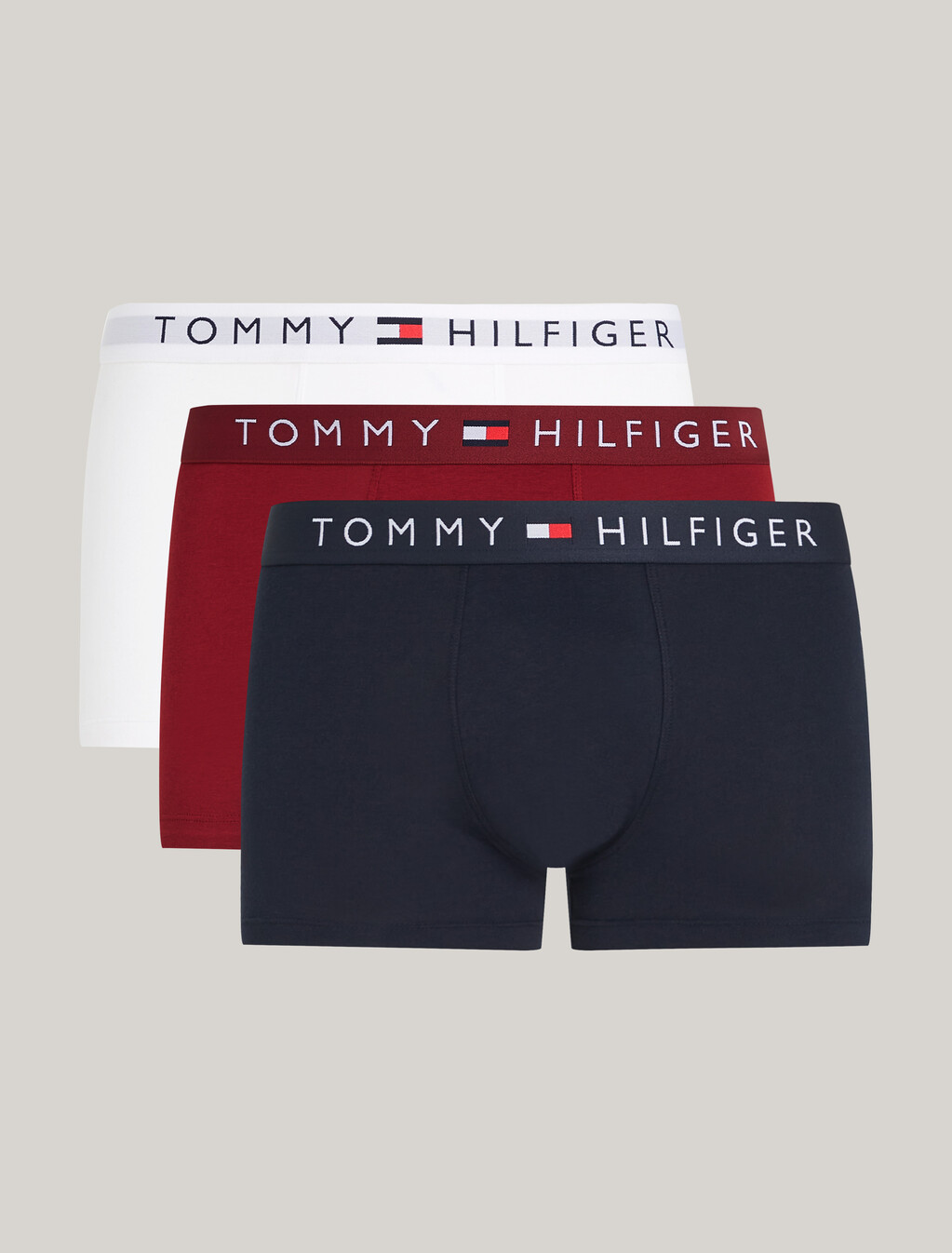 3-Pack TH Original Logo Trunks, Des Sky/White/Rouge, hi-res
