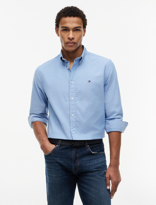 Asia Fit Lightweight Solid Oxford Shirt