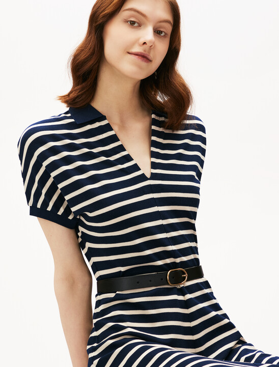 Asia Fit Lyocell Fit & Flare Polo Dress