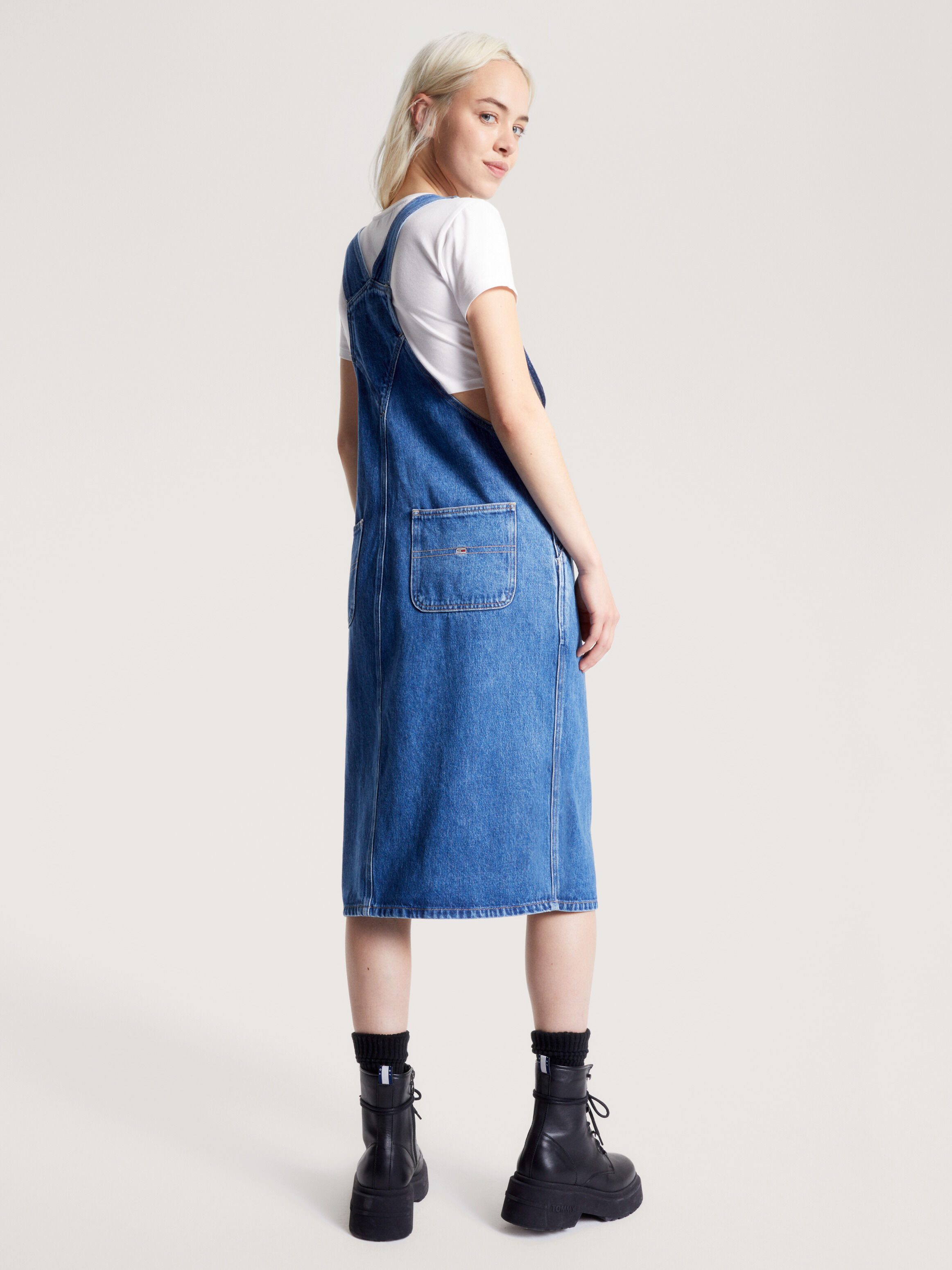 Denim discount dungaree dress