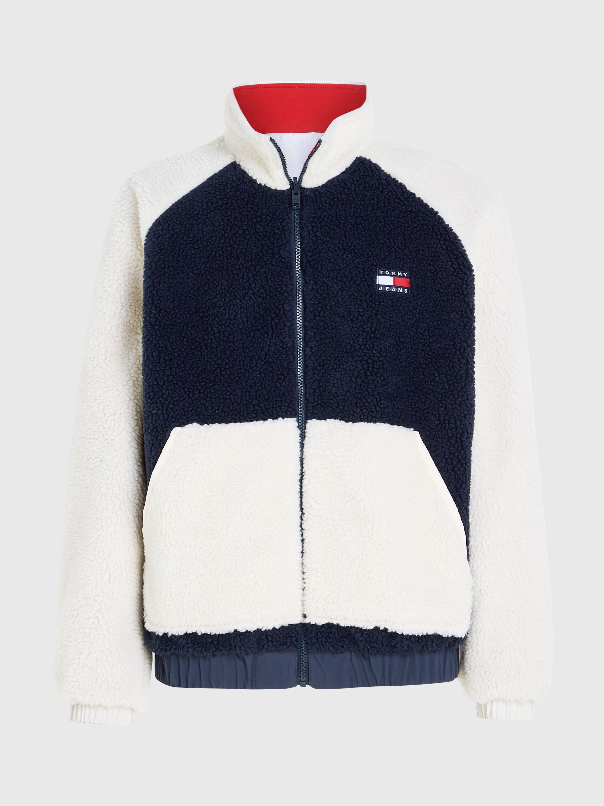 Tommy jeans two tone sherpa padded jacket online