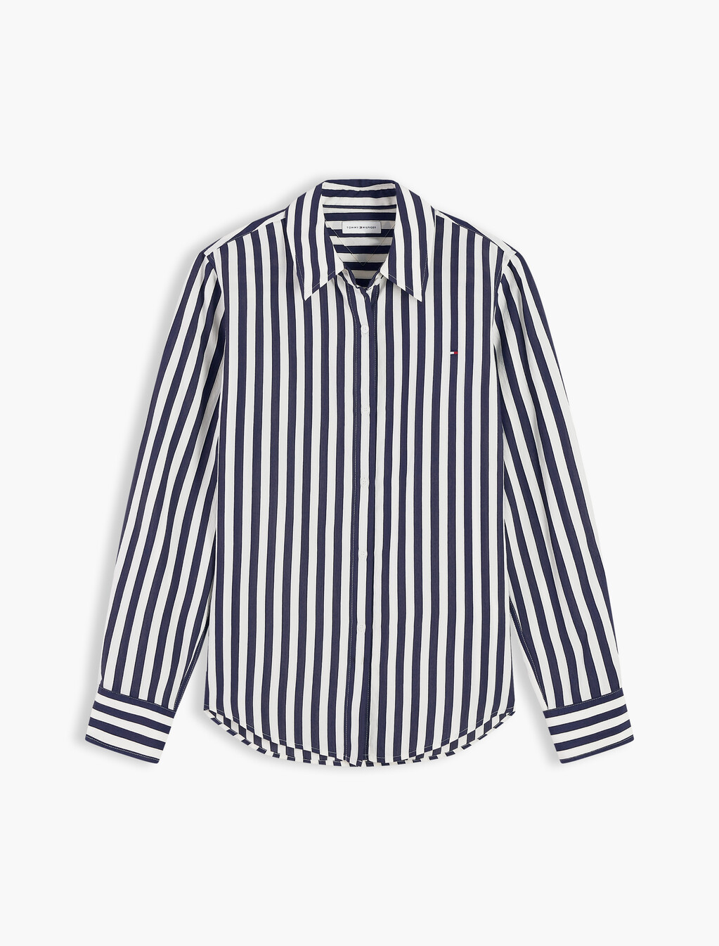 Regular Fit Stripe Shirt, Banker Stp Dark Blue Ecru, hi-res