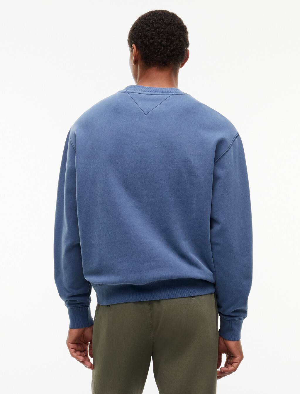 Varsity Logo Relaxed Terry Sweatshirt, Dark Blue, hi-res