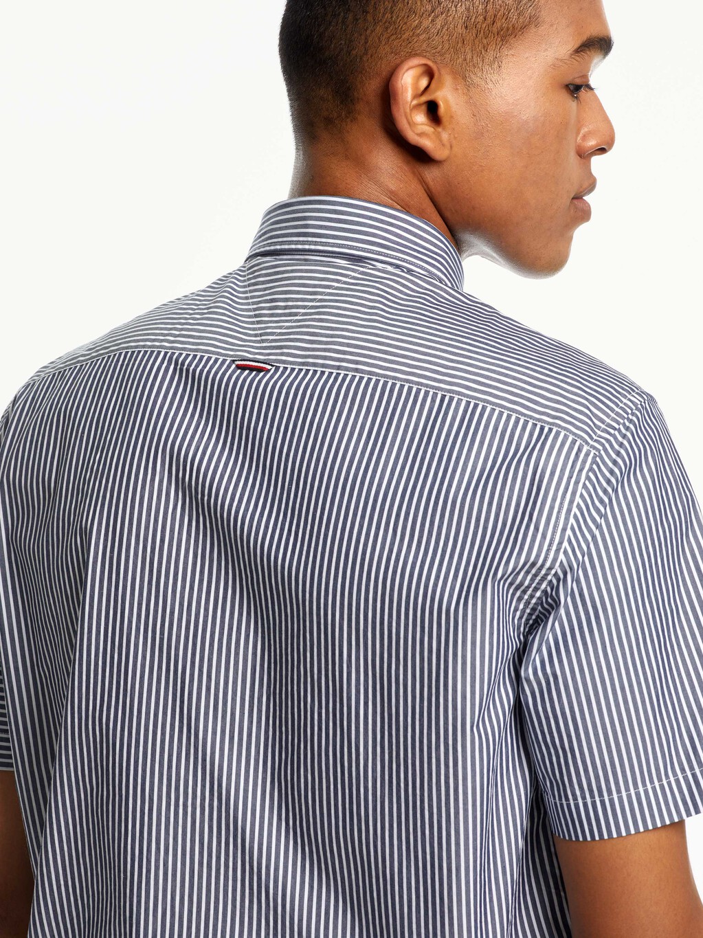 Stripe Block Short Sleeve Shirt