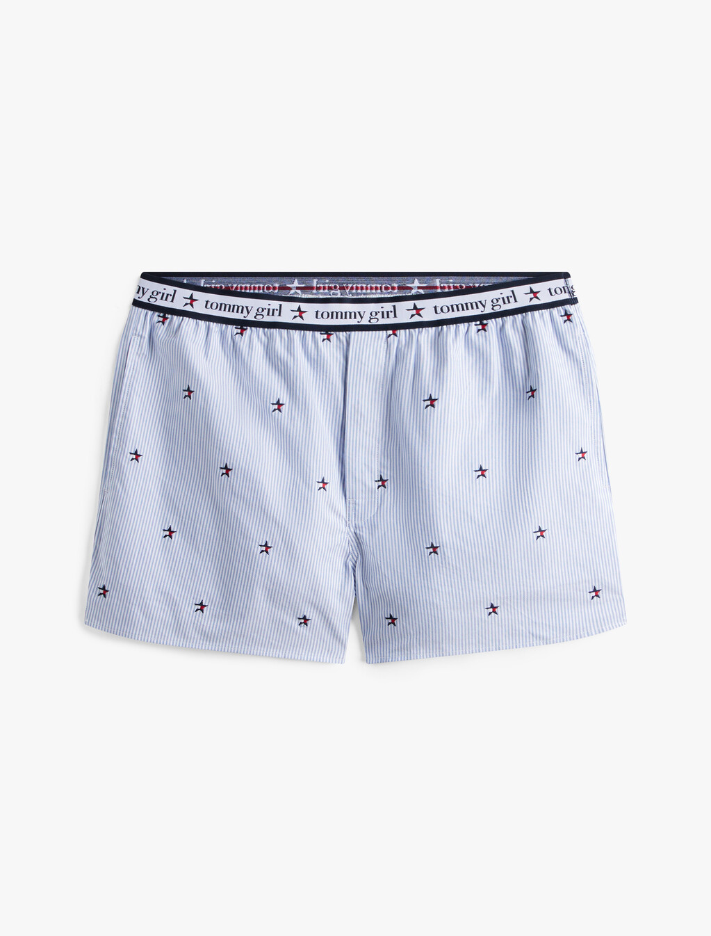 Tommy Girl Loose Ithaca Stripe Star Embroidery Shorts, Ithaca, hi-res