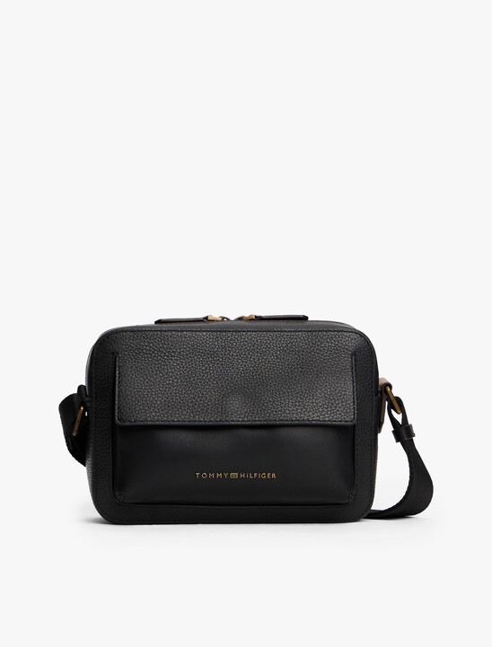 Casual Preppy Leather Crossbody Bag