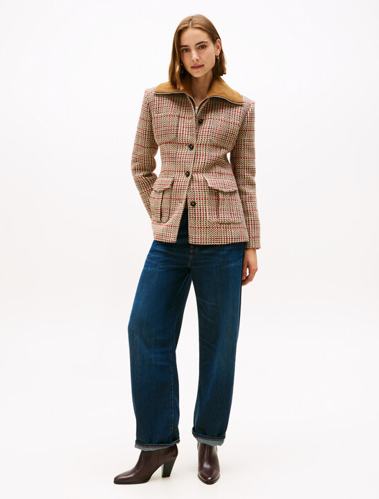Mid Rise Relaxed Barrel Leg Jeans
