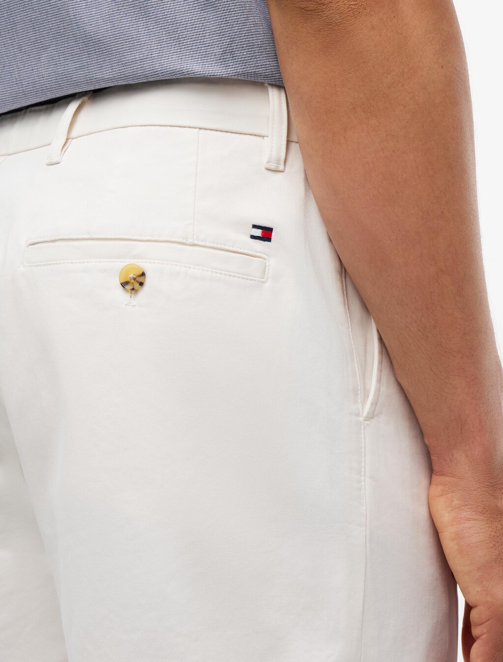 Dover Regular Straight Chino Shorts, Ivory Petal, hi-res