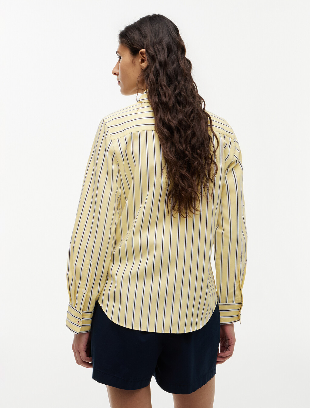 Regular Fit Flag Embroidery Poplin Shirt, Liquorice Stp Citronella, hi-res
