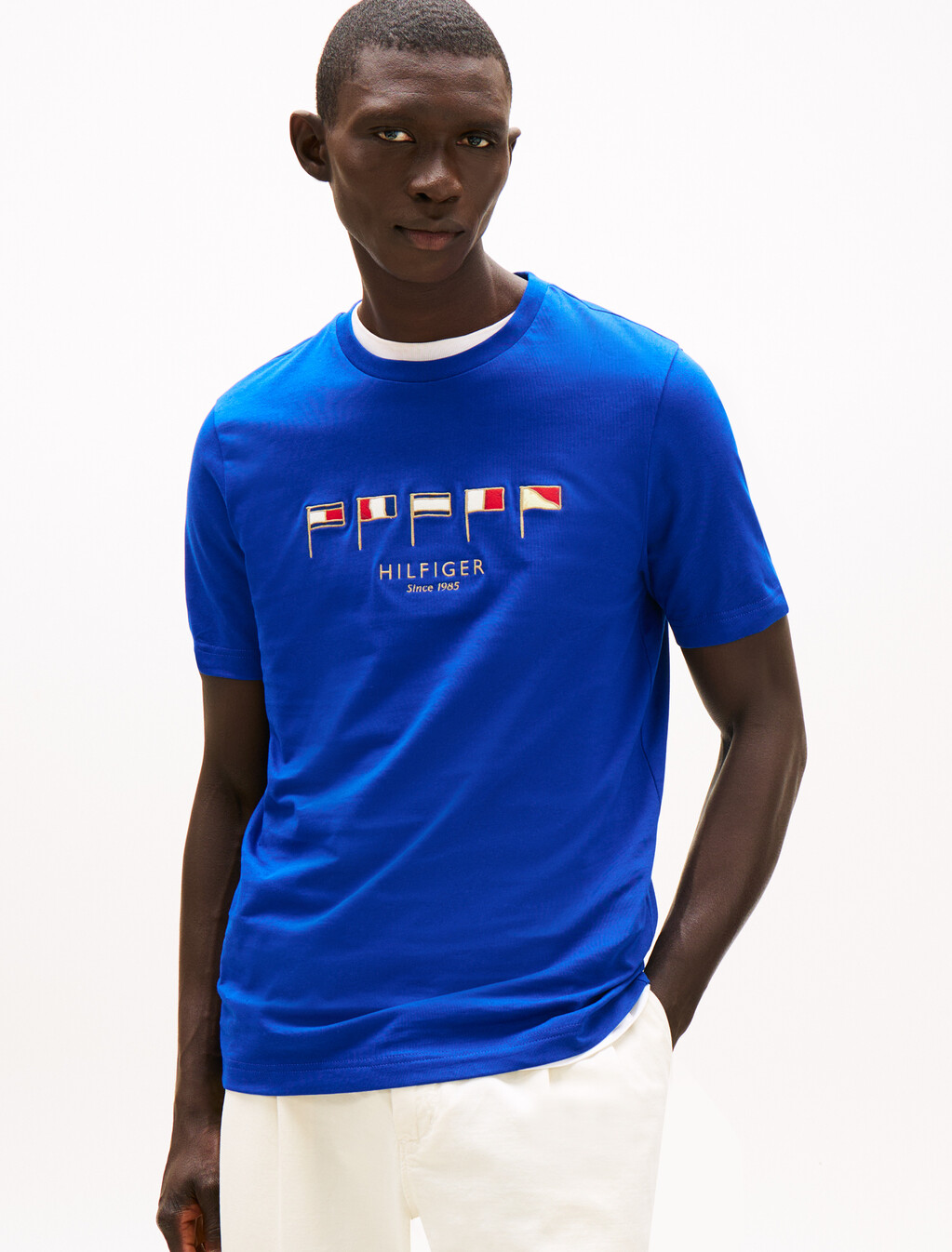 Hilfiger Multi Flag T-Shirt, Wedge Blue, hi-res