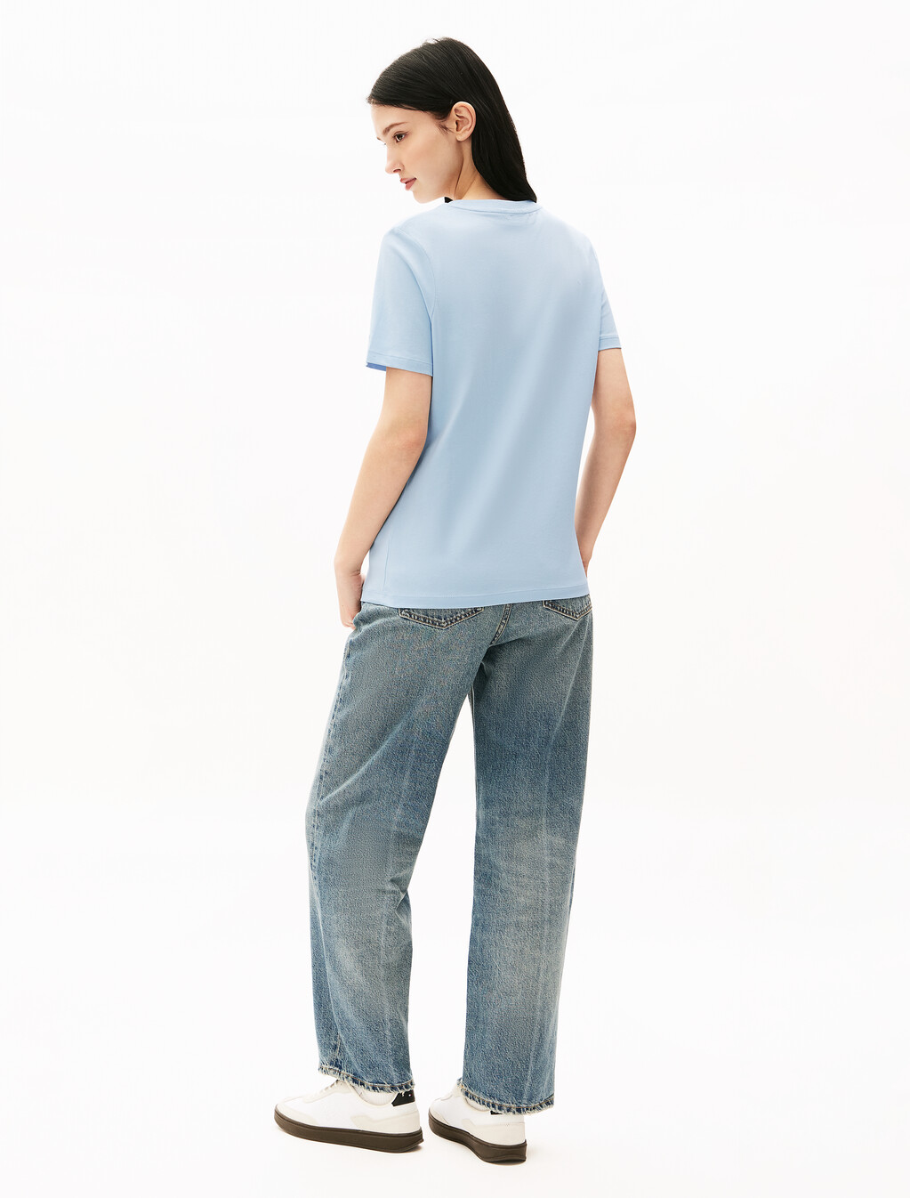 Script Logo T-Shirt, Breezy Blue, hi-res