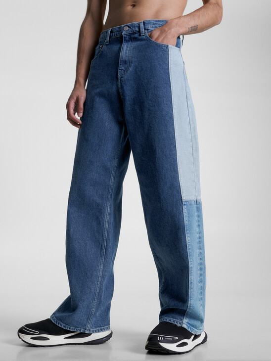 Baggy Fit Three-Tone Jeans
