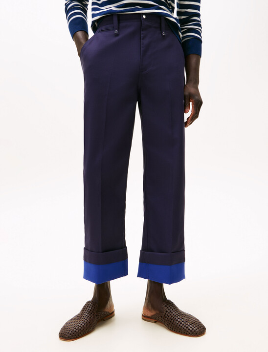 The Runway Collection Oversized Cropped Turn-Up Chinos
