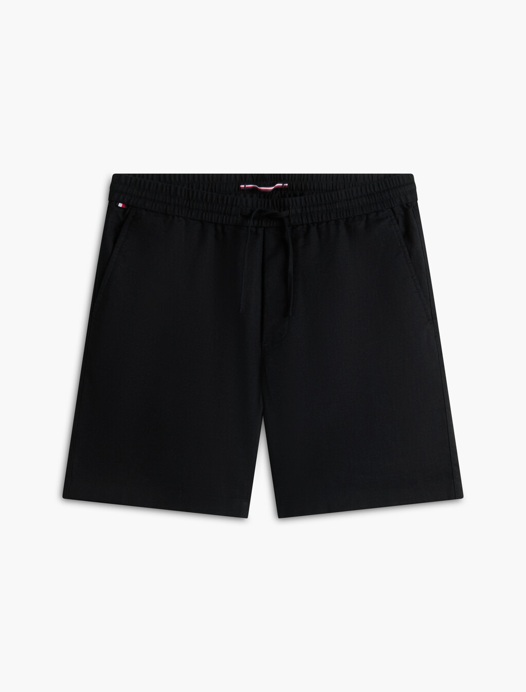 Dover Linen Blend 8" Inseam Chino Shorts, Black, hi-res