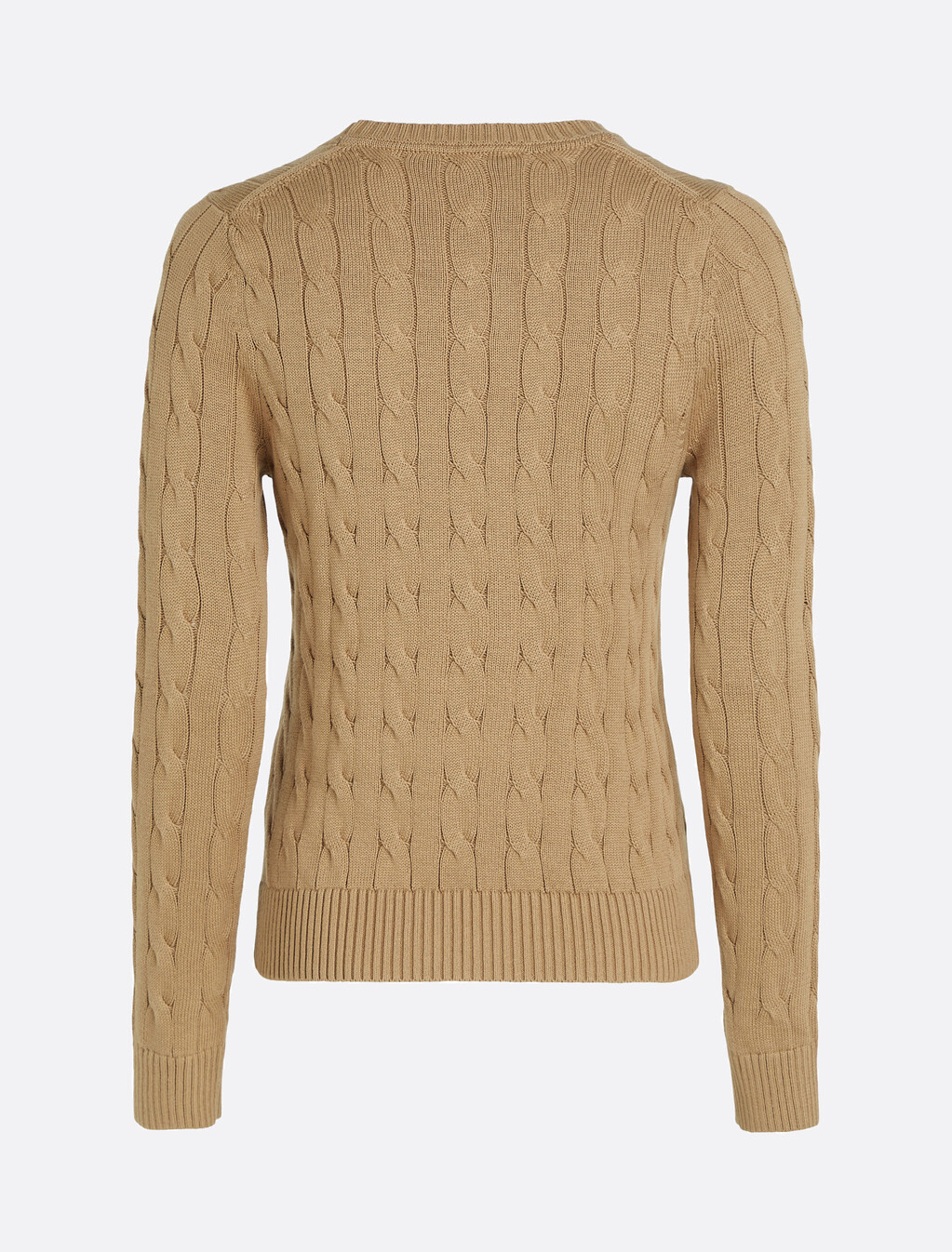 Cable Knit Pullover Sweater, Safari Canvas, hi-res