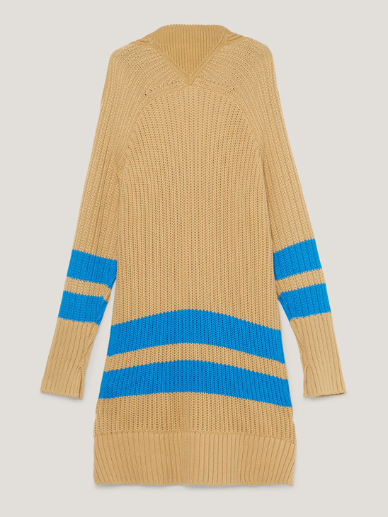 Crest Stripe Relaxed Button Cardigan