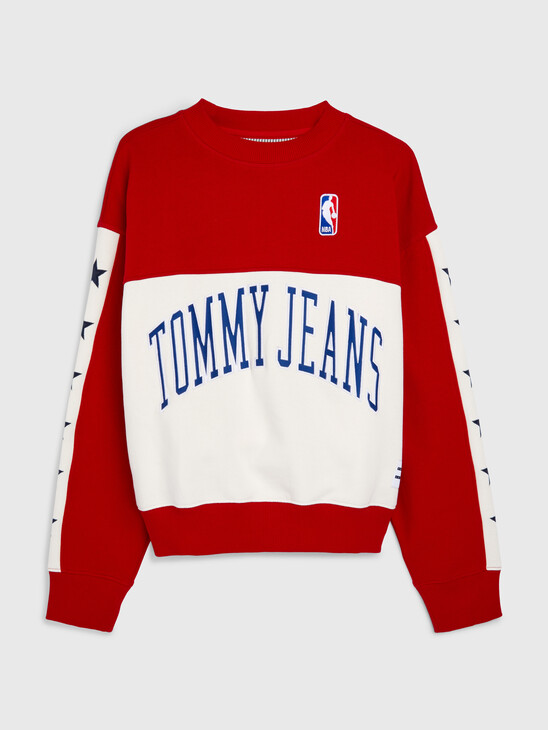 TOMMY JEANS & NBA COLOR BLOCK SWEATSHIRT