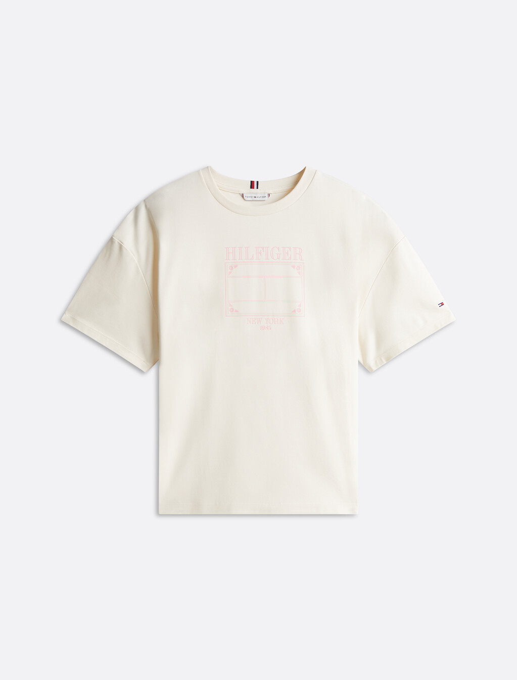 Asia Fit Quick Dry High Neck T-Shirt, Ivory Petal, hi-res