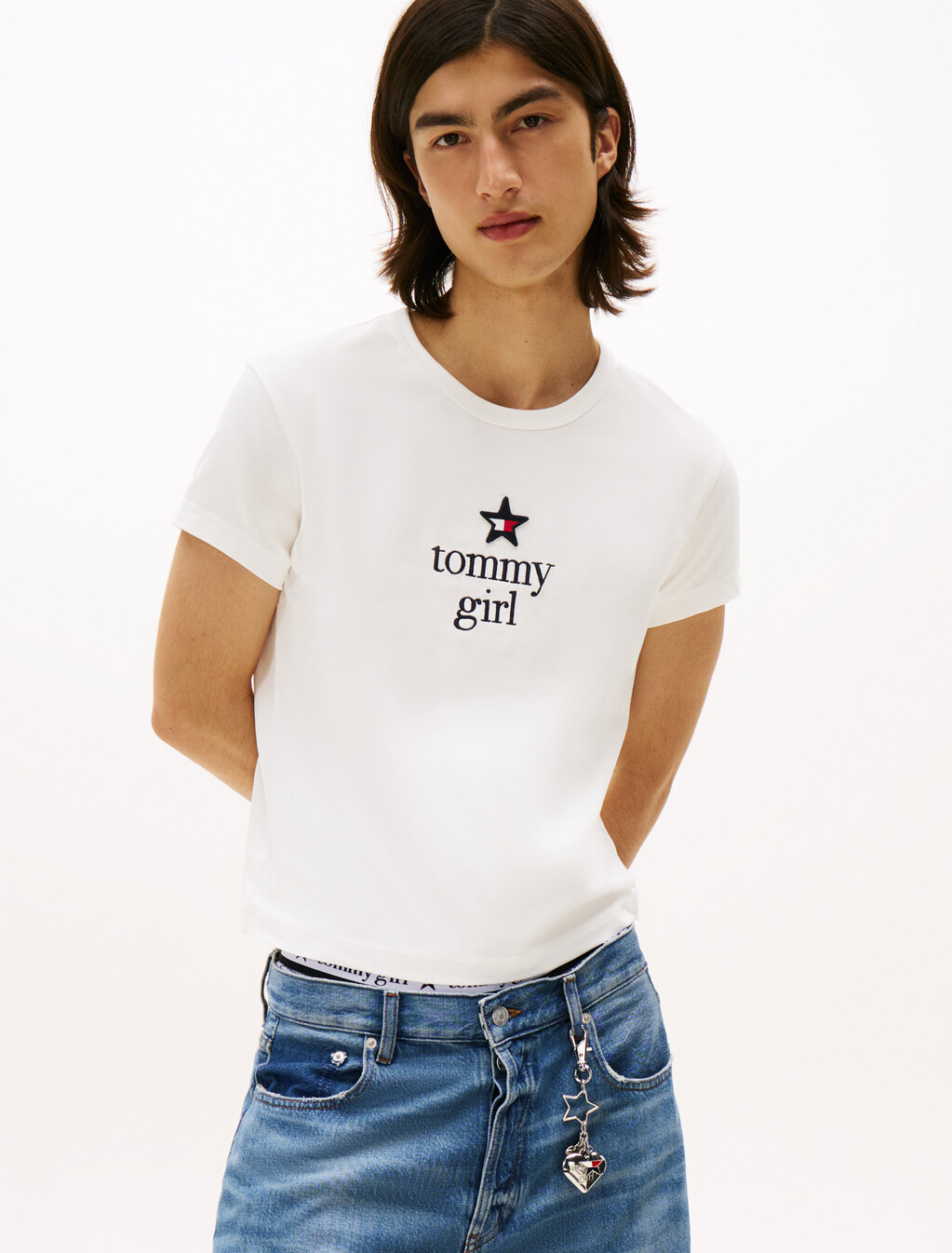 Tommy Girl Graphic Regular T-Shirt, Ecru, hi-res