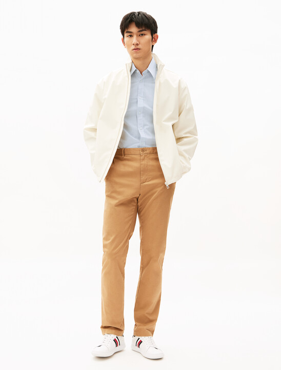 Stretch Poplin Stripe Shirt, Breezy Blue / Optic White Stretch Poplin Stripe Shirt