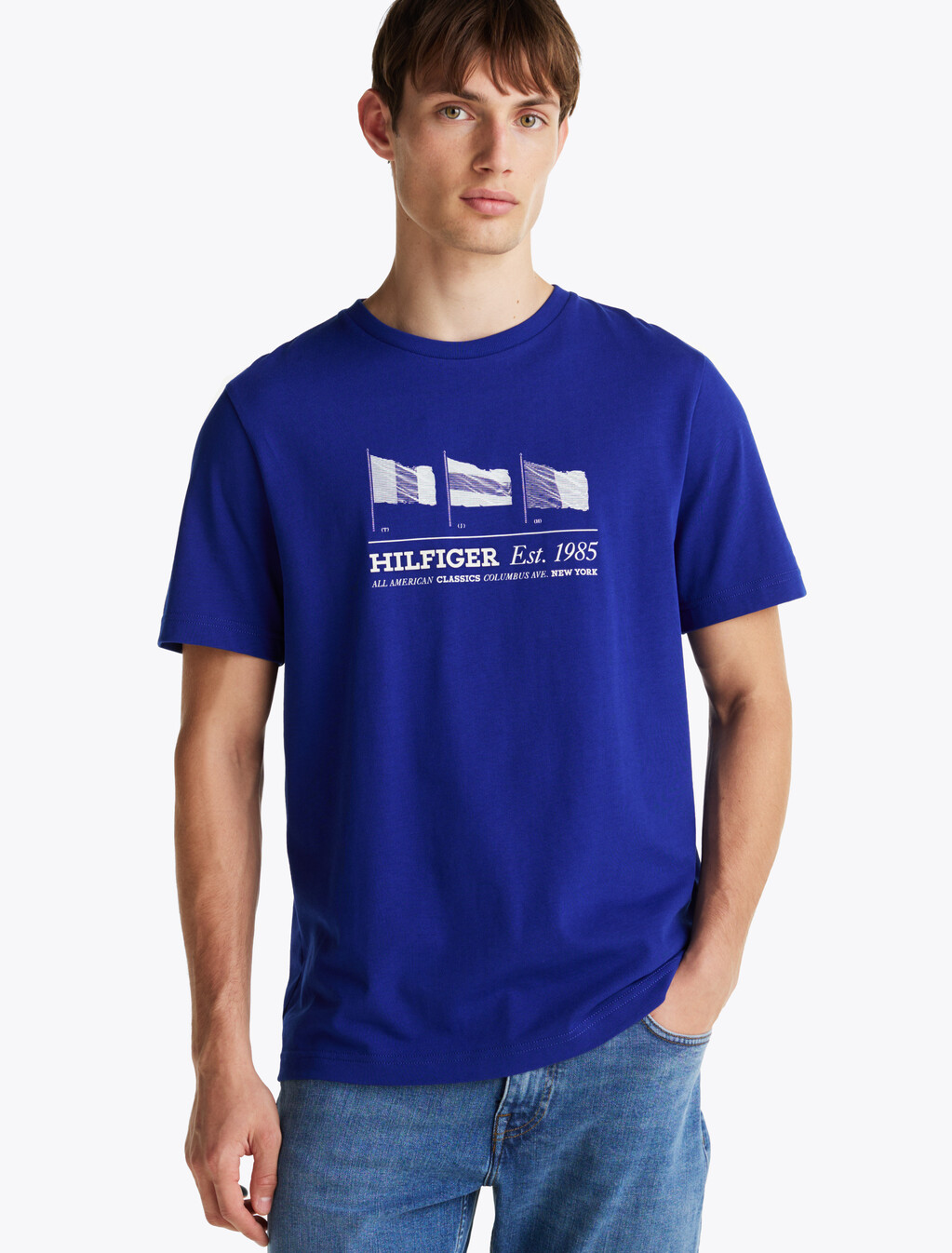 Hilfiger Flags T-Shirt, Wedge Blue, hi-res