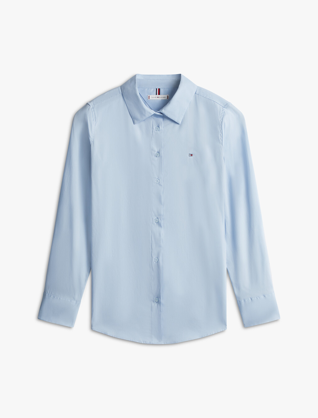 Asia Fit Regular Poplin Shirt, Breezy Blue, hi-res
