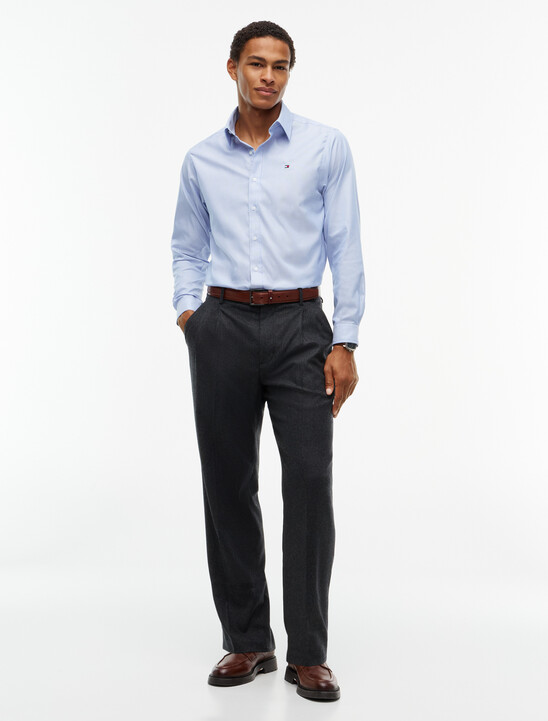 New York Label Regular Fit Non-Iron Stripe Shirt