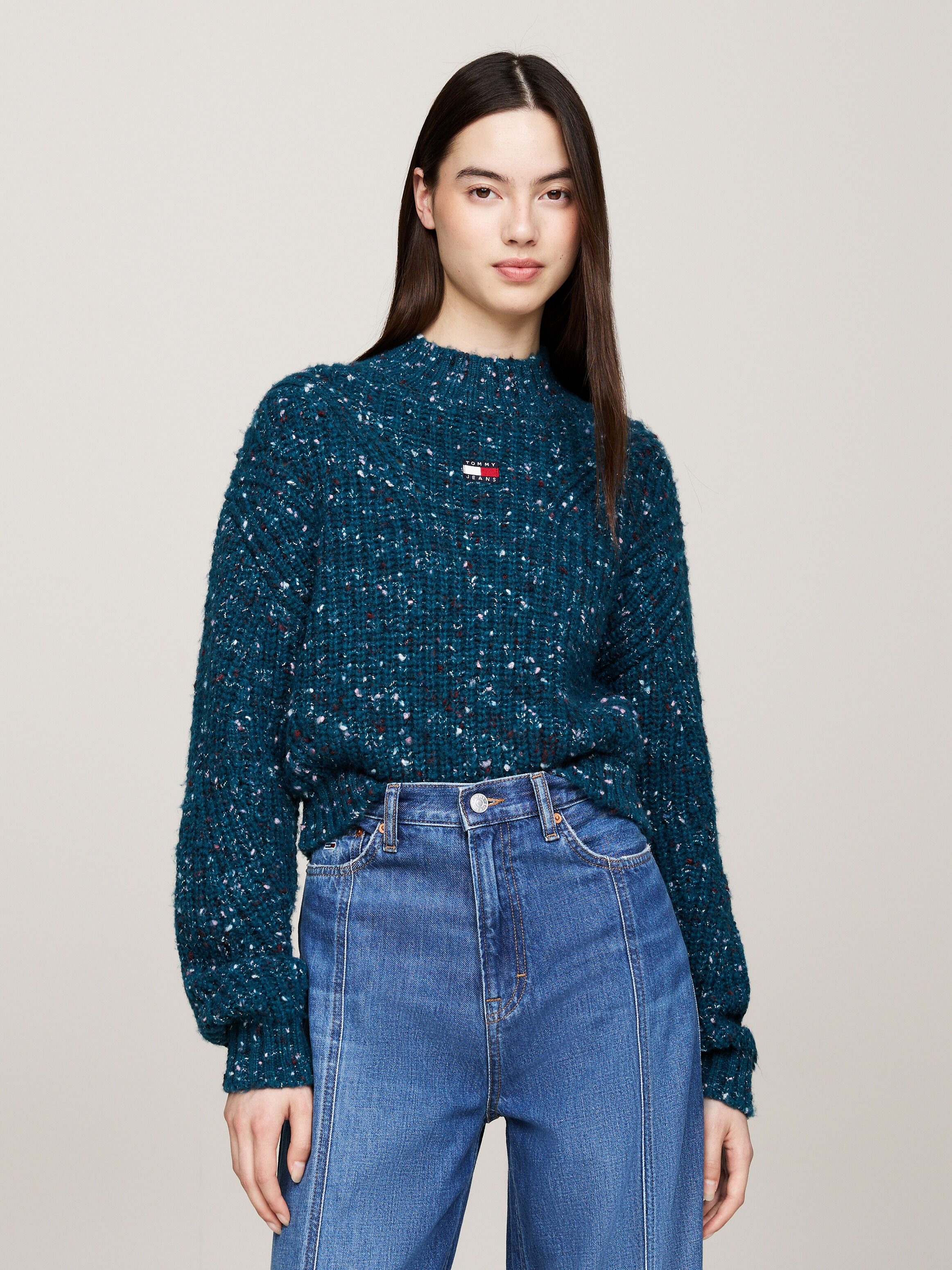 Boxy cropped jumper sale