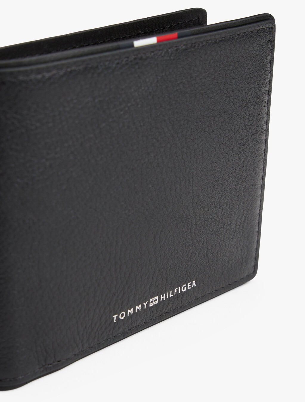 Corporate Leather Card And Coin Wallet, Black, hi-res