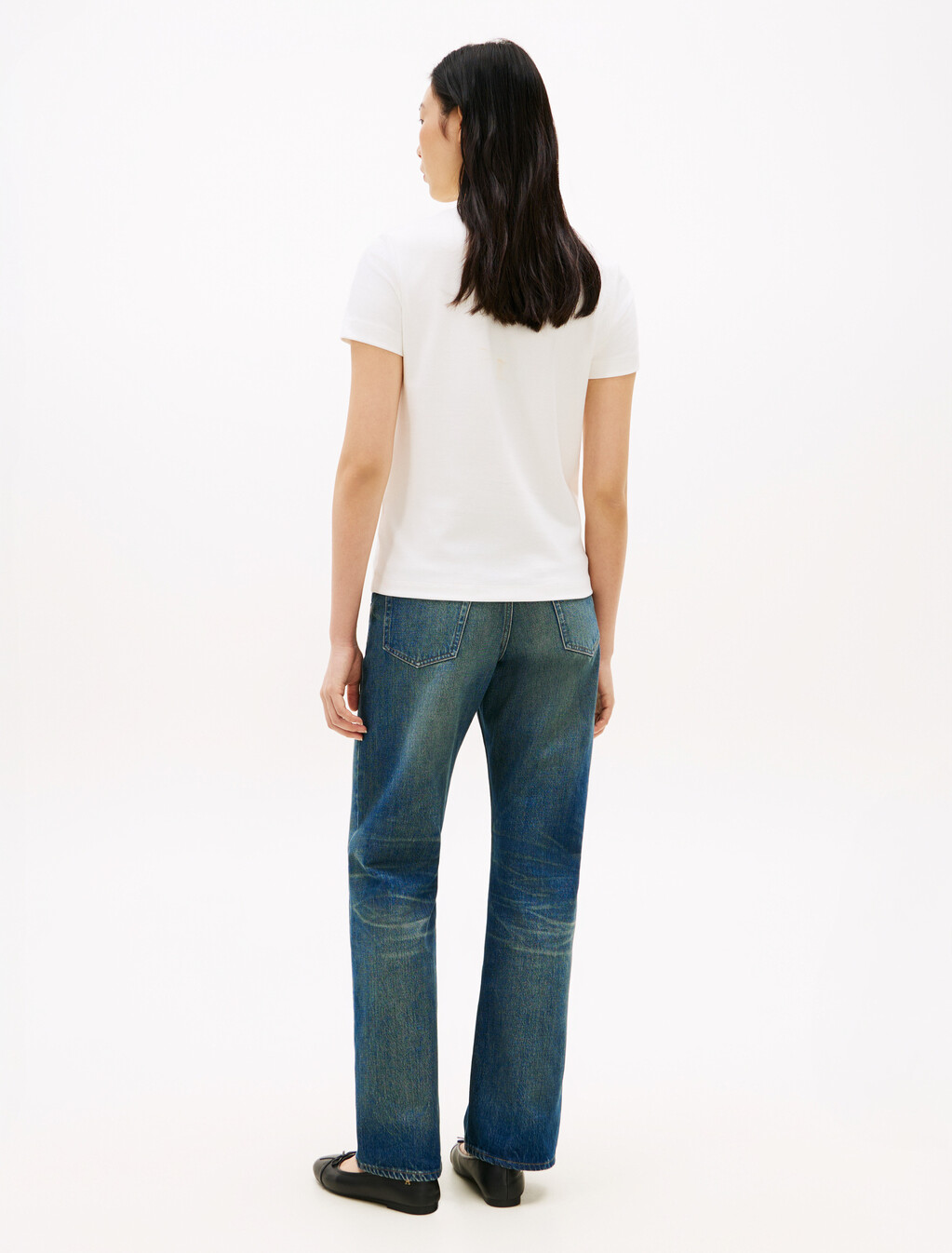 Asia Fit Double Knit Crewneck T-Shirt, Ecru, hi-res