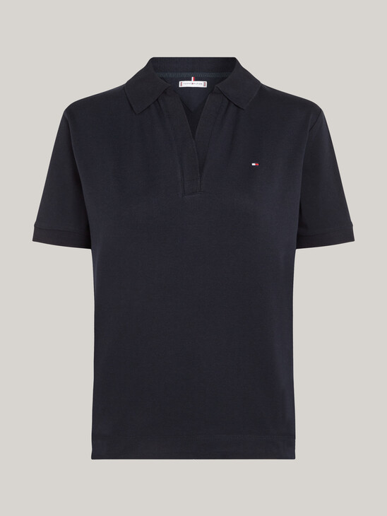 Open Placket Relaxed Polo