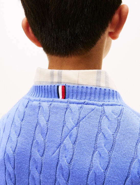 Cable Knit Crew Neck Jumper