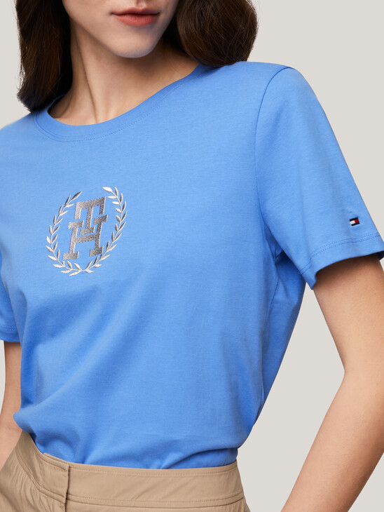 TH Monogram Crew Neck T-Shirt