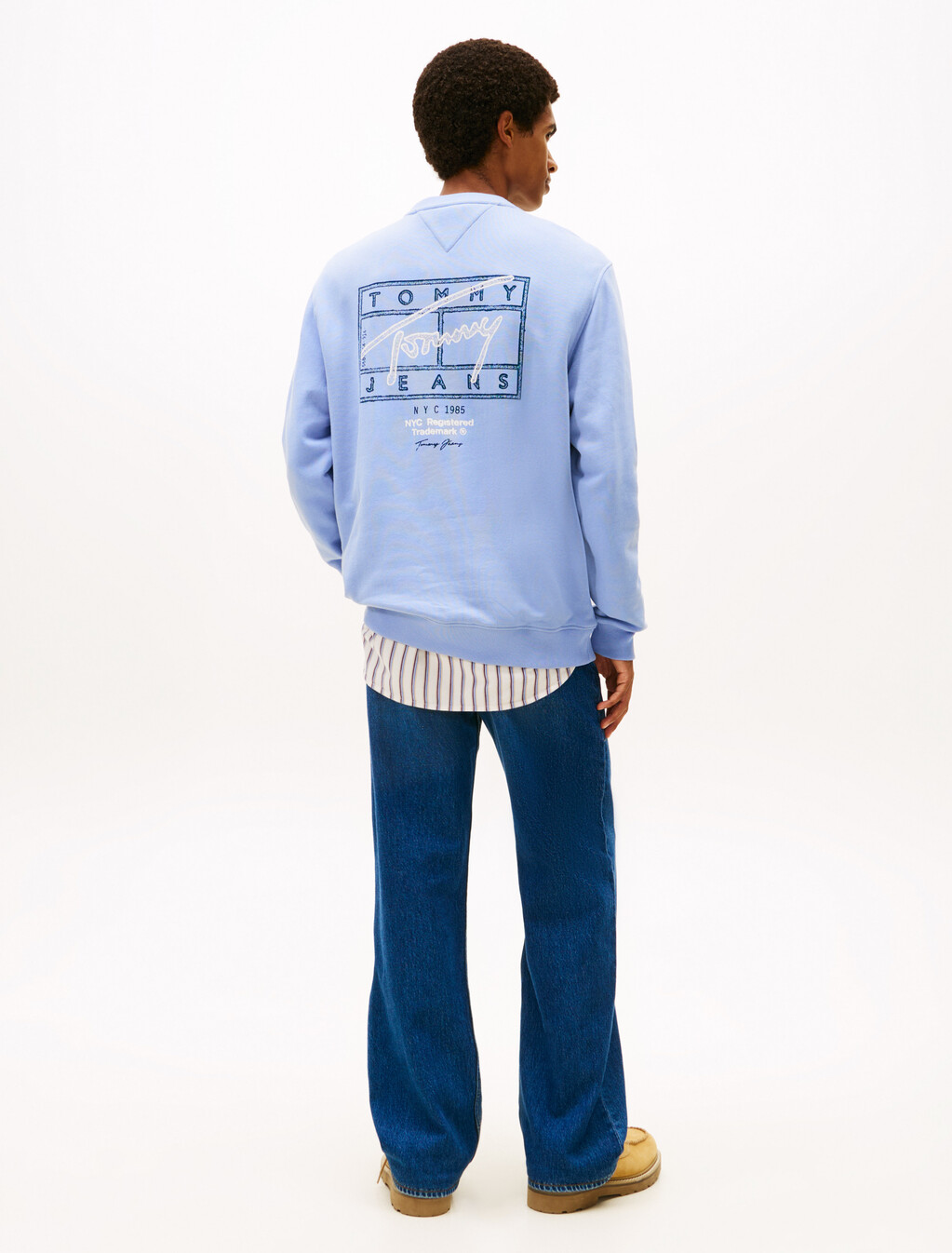 Tommy Flag Graphic Print Sweatshirt, Nordic Iris, hi-res