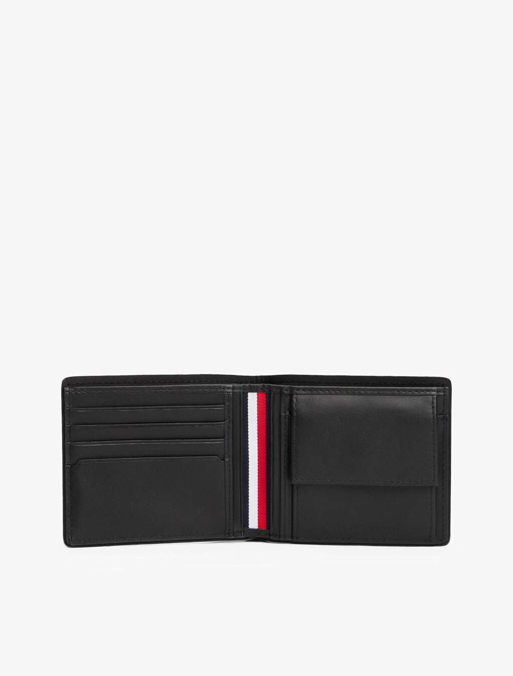 Corporate Leather Card And Coin Wallet, Black, hi-res