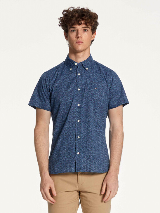 MICRO PRINT ORGANIC COTTON SHIRT MICRO PRINT ORGANIC COTTON SHIRT