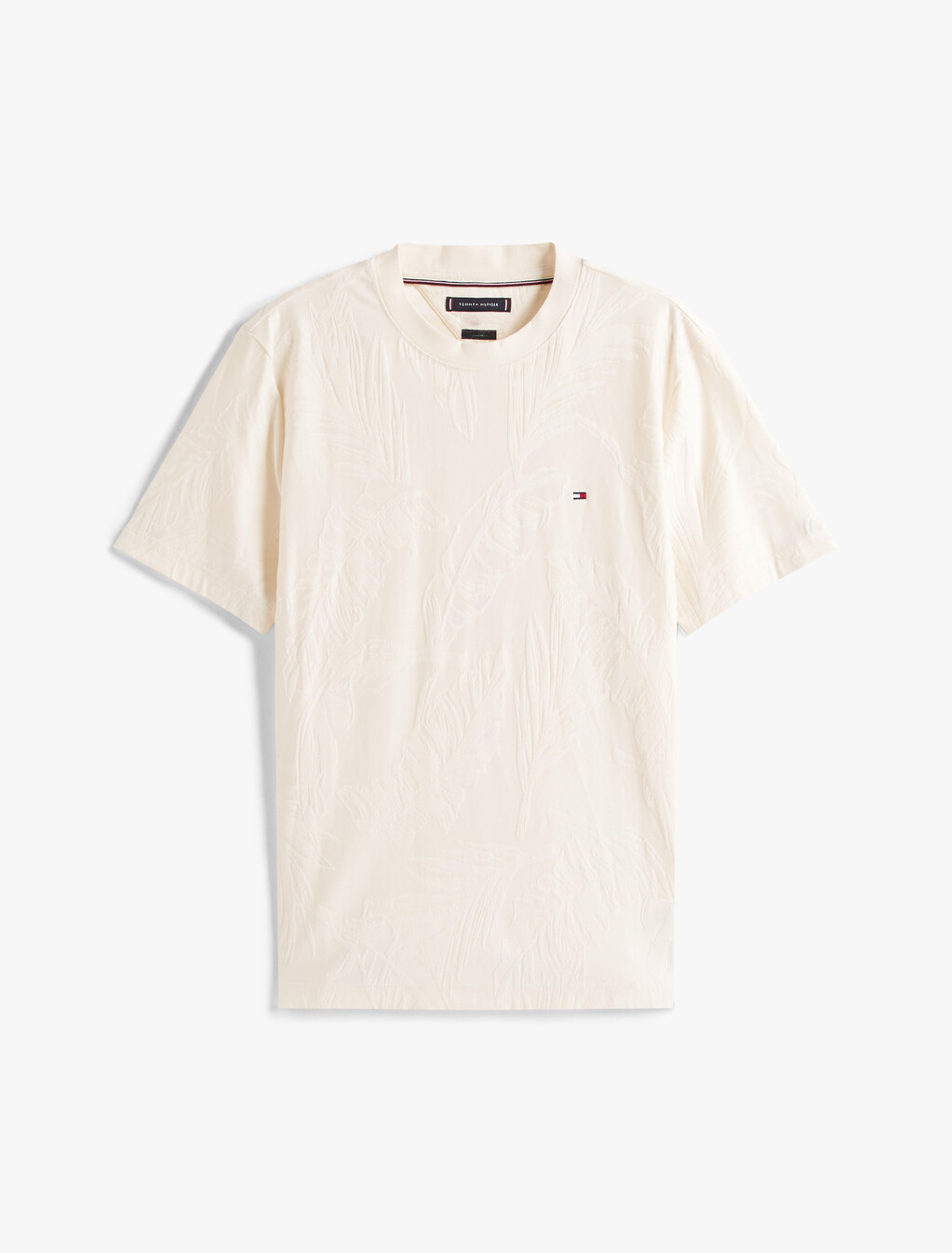 Floral Jacquard T-Shirt, Ivory Petal, hi-res