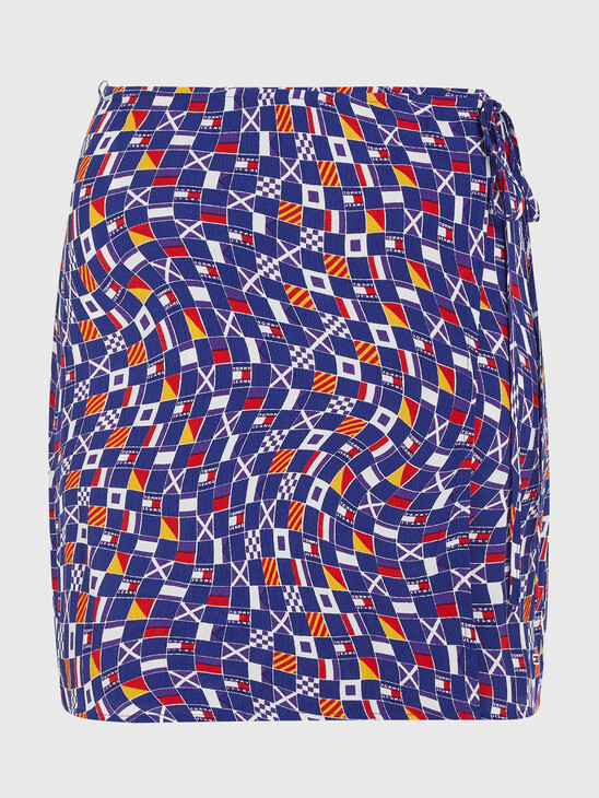 Archive Checkerboard Flag Mini Skirt