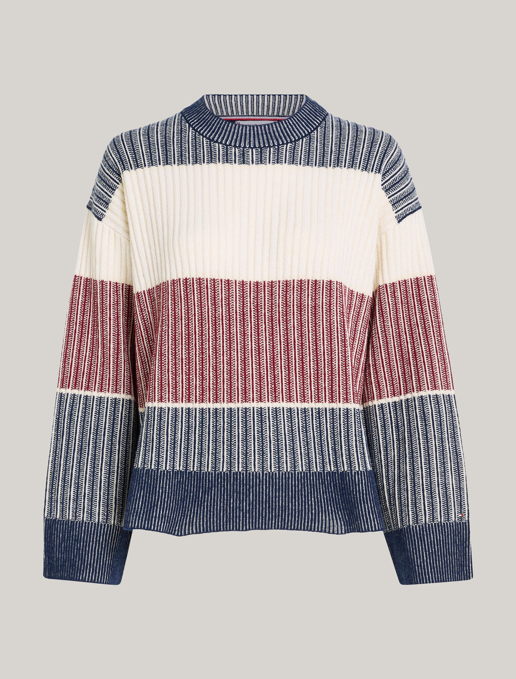 Signature Wool Blend Relaxed Jumper, Desert Sky, hi-res