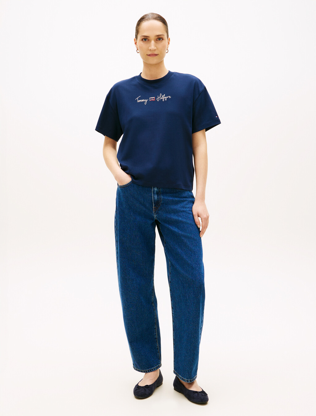 Asia Fit Graphic Double Knit T-Shirt, Dark Night Navy, hi-res