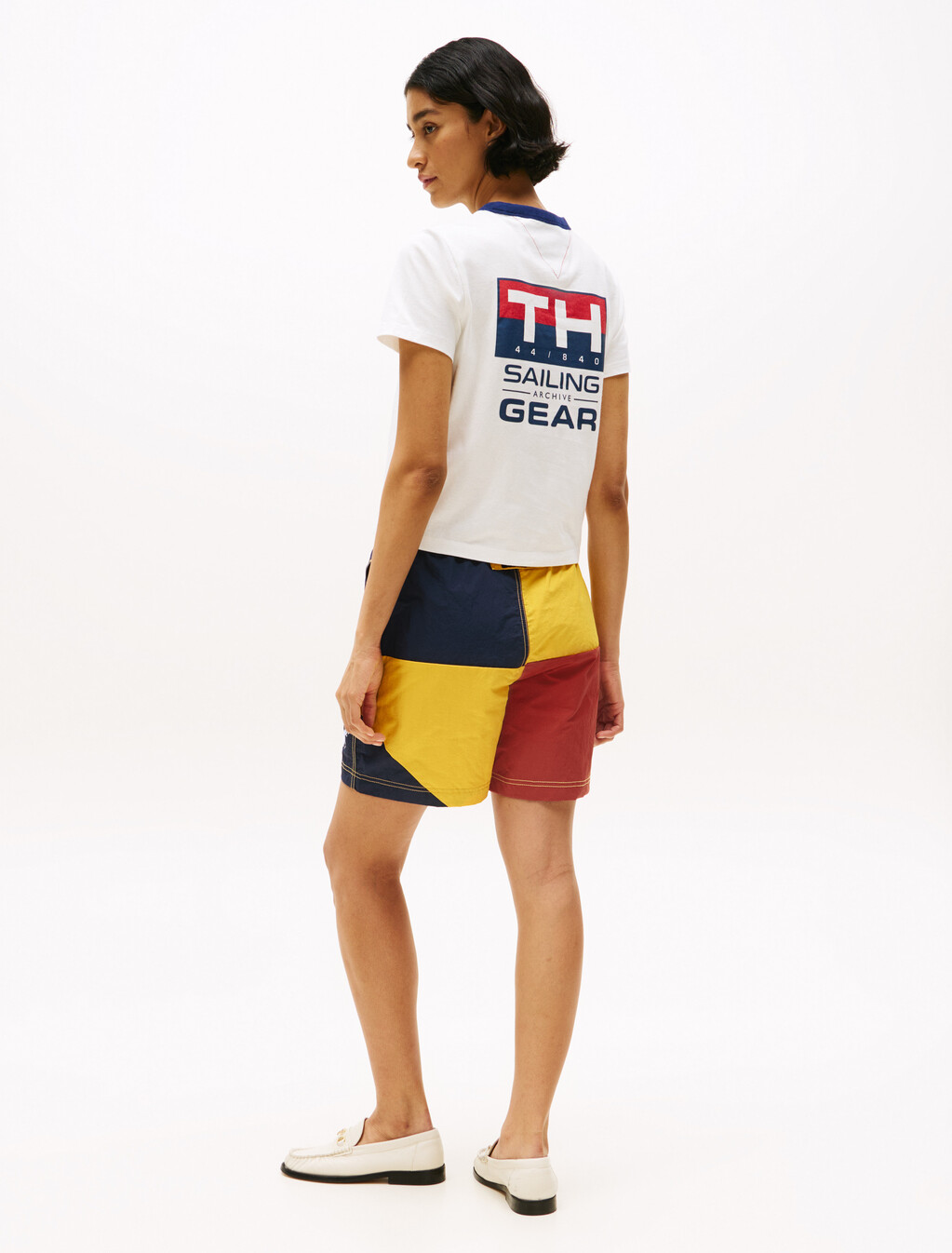 Hilfiger Sailing Relaxed Back Logo T-Shirt, Ecru, hi-res