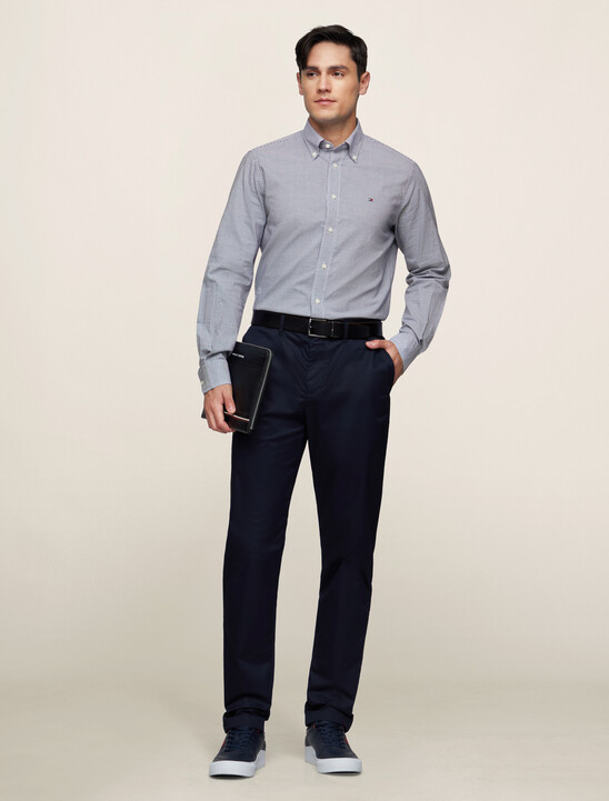 Micro Gingham Check Oxford Shirt